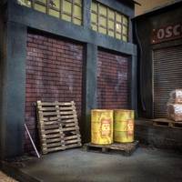 1/12 scale large exterior warehouse diorama (Marvel Legends) Custom Diorama / Playset