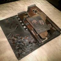 Marvel warzone display 1:12 scale (Marvel Legends) Custom Diorama / Playset