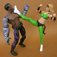 Sonya Blade and Jax (Klassic) (Mortal Kombat) Custom Action Figure