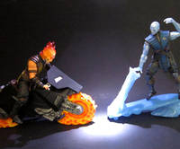 Scorpion Ghost Rider Vs. Sub-Zero Iceman (Amalgam) Custom Action Figure