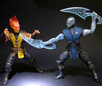 Scorpion Ghost Rider Vs. Sub-Zero Iceman (Amalgam) Custom Action Figure
