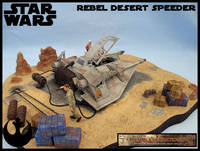 Rebel Desert Speeder (Star Wars) Custom Diorama / Playset