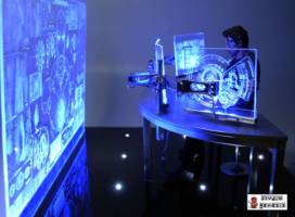 1/6 Scale tony Stark Computer Hologram Table Diorama (Iron Man) Custom Diorama / Playset