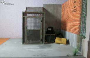The Walking Dead "The prison" Diorama (Walking Dead) Custom Diorama / Playset [The Walking Dead]
