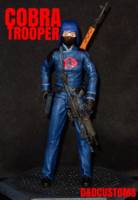 COBRA BLACK mask red logo FEMALE TROOPER 6" 1:12TH SCALE (G.I. Joe) Custom Action Figure [CUSTOM GI JOE COBRA TROOPER STYLE 6]