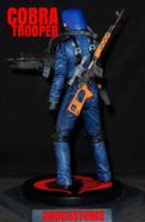 COBRA BLACK mask silver logo MALE TROOPER 6" 1:12TH SCALE (G.I. Joe) Custom Action Figure [CUSTOM GI JOE COBRA TROOPER STYLE 6" INCH 1:12th SCALE]