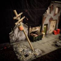1/12 scale custom display diorama xmen war torn street (X-Men) Custom Diorama / Playset