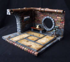 Secret Sewer Lair III: Dojo (Teenage Mutant Ninja Turtles) Custom Diorama / Playset