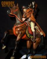BILLY THE KID Cowboy Renegade Outlaw 6" 1:12th (Jonah Hex) Custom Action Figure