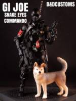 GI JOE SNAKE EYES Commando & Timber v1 6" 1:12th Scale (G.I. Joe) Custom Action Figure [CUSTOM GI JOE MARVEL LEGENDS BLACK SERIES STYLE 6" SNAKE EYES COMMANDO & TIMBER 1:12TH SCALE]