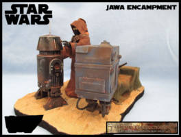 Jawa Encampment (Star Wars) Custom Diorama / Playset