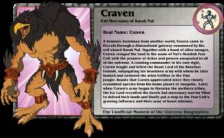 CRAVEN evil mercenary of karak nul (Masters of the Universe) Custom Action Figure