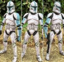 Battle damaged Clone Lieutenant (Star Wars) Custom Action Figure