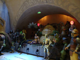 Jabba's Palace Diorama (Coffee Table) (Star Wars) Custom Diorama / Playset