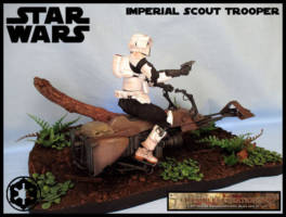 Imperial Scout Trooper (Star Wars) Custom Diorama / Playset