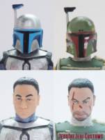 Unmasked Boba Fett (Star Wars) Custom Action Figure [Boba Fett unmasked custom action figure before and after]