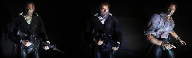 Rick Grimes The Walking Dead TV SERIES MEZCO Ft NECA Style (Walking Dead) Custom Action Figure [3]