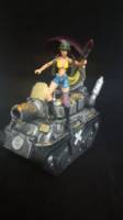 Tank Girl (Marvel Universe) Custom Action Figure [A Girl and her Tank]