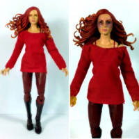 Phoenix (X3) (Marvel Legends) Custom Action Figure [Alt Dark Phoenix head]