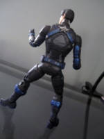 Nightwing (Marvel Legends) Custom Action Figure [Back of the figure.]