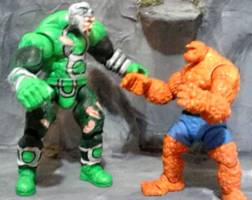 Puff Adder (Battle Damage) (Marvel Legends) Custom Action Figure [Puff Adder vs The Thing]