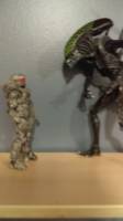 The Lost Spartan (Halo) Custom Action Figure [A Spartan and an Alien]