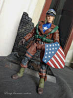 Captain america (the first avenger) rescue uniform version (Marvel Legends) Custom Action Figure