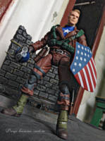 Captain america (the first avenger) rescue uniform version (Marvel Legends) Custom Action Figure