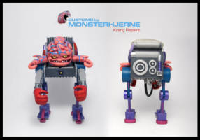 Krang repaint (Teenage Mutant Ninja Turtles) Custom Action Figure [Krang custom repaint Monsterhjerne]