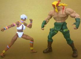 Elena vs Alex (Street Fighter) Custom Action Figure