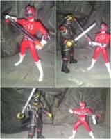 S.H.Figuarts ToQ #01 (Power Rangers) Custom Action Figure [ToQ #01 VS General Schwarz!]