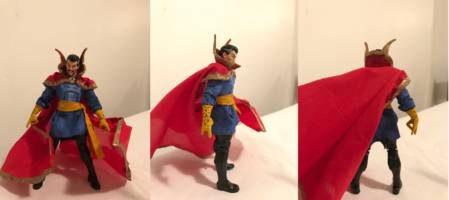 Doctor Strange Marvel custom figure (Marvel Legends) Custom Action Figure [Front, side, back style]