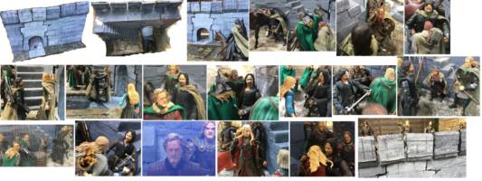 Helm's Deep (the deepening wall) (Lord of the Rings) Custom Diorama / Playset