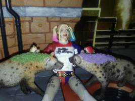 Bud & Lou (Harley's Pet Hyenas) (Suicide Squad) Custom Miniature / Figurine