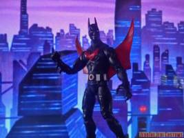 Batman Beyond (Batman Beyond) Custom Action Figure [Batman Beyond custom action figure city background]