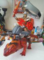 Fyron, the Blazing He-Man with Ash Dragon (aka Guerrero prototype He-Man) (Masters of the Universe) Custom Action Figure