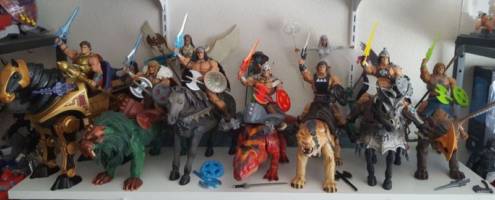 Fyron, the Blazing He-Man with Ash Dragon (aka Guerrero prototype He-Man) (Masters of the Universe) Custom Action Figure [Lineage of He-Man]