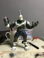 Gladiator Hulk (Marvel Legends) Custom Action Figure [After sanding down the spikes, sculpting begins.]