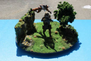 Wolverine vs Unsuspecting Soldier (Marvel Universe) Custom Diorama / Playset
