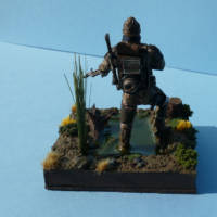 Dengar in a Swamp (Star Wars) Custom Diorama / Playset