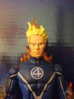 Flame-On Johnny Storm (Fantastic Four) Custom Action Figure