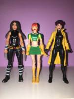 Rachel Grey-Summers aka Marvel Girl (Marvel Legends) Custom Action Figure [size comparison with our x-23 custom and the jubilee baf]