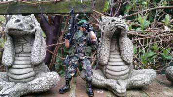 Lt Falcon In the field (G.I. Joe) Custom Diorama / Playset