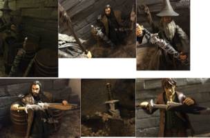 William, Bert and Tom (Hobbit) Custom Action Figure