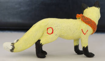 Kitsune, Fox shape (TMNT IDW) (Teenage Mutant Ninja Turtles) Custom Miniature / Figurine [Rear]