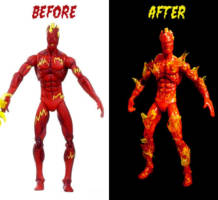 Human Torch (Marvel Universe) Custom Action Figure