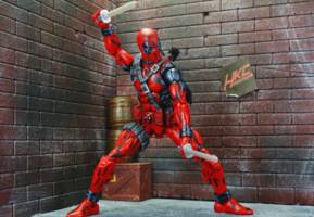 90's cel shaded Deadpool (Marvel Legends) Custom Action Figure
