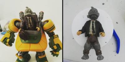Howard the duck and duck-mech (Marvel) Custom Action Figure