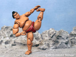 Yuuma the Sumo fighter (Original) Custom Action Figure [3d printed Sumo action figure]