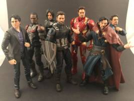 MCU Heads (Iron Man, Captain America, Dr Strange, Bruce Banner, Falcon, Winter Soldier) (Marvel Legends) Custom Action Figure